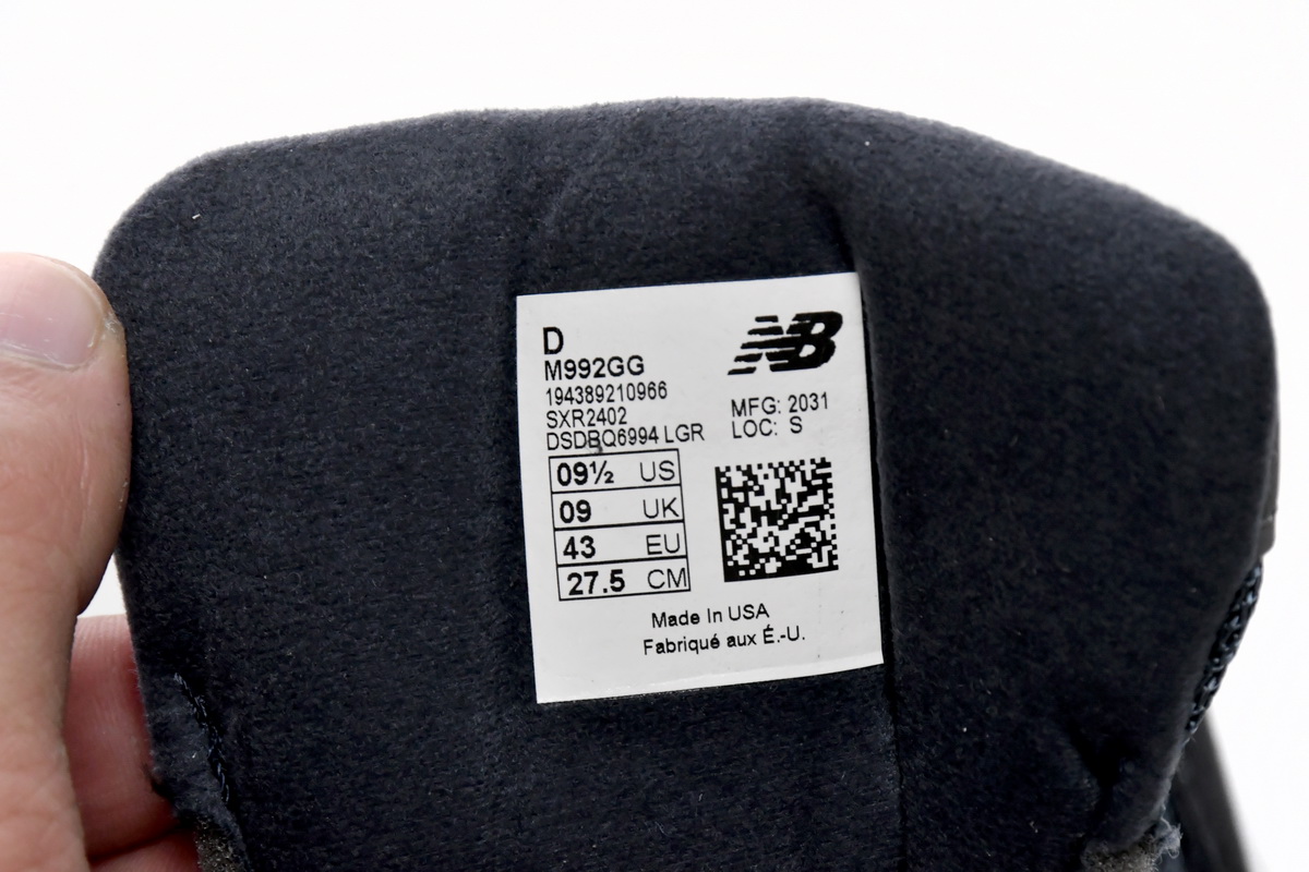 Pkgod New Balance 992 Navy Grey