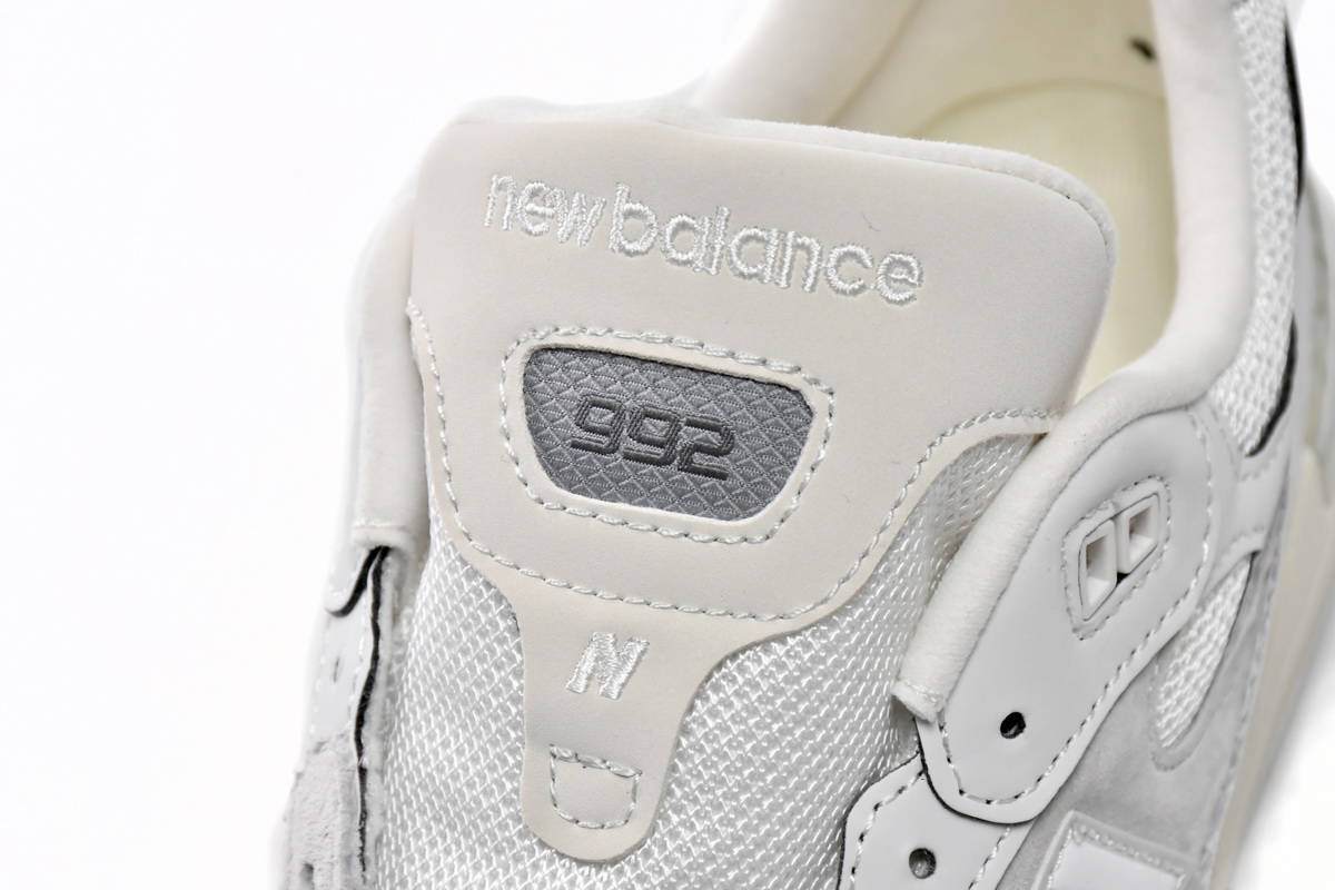 Pkgod New Balance 992 White Silver (2021)