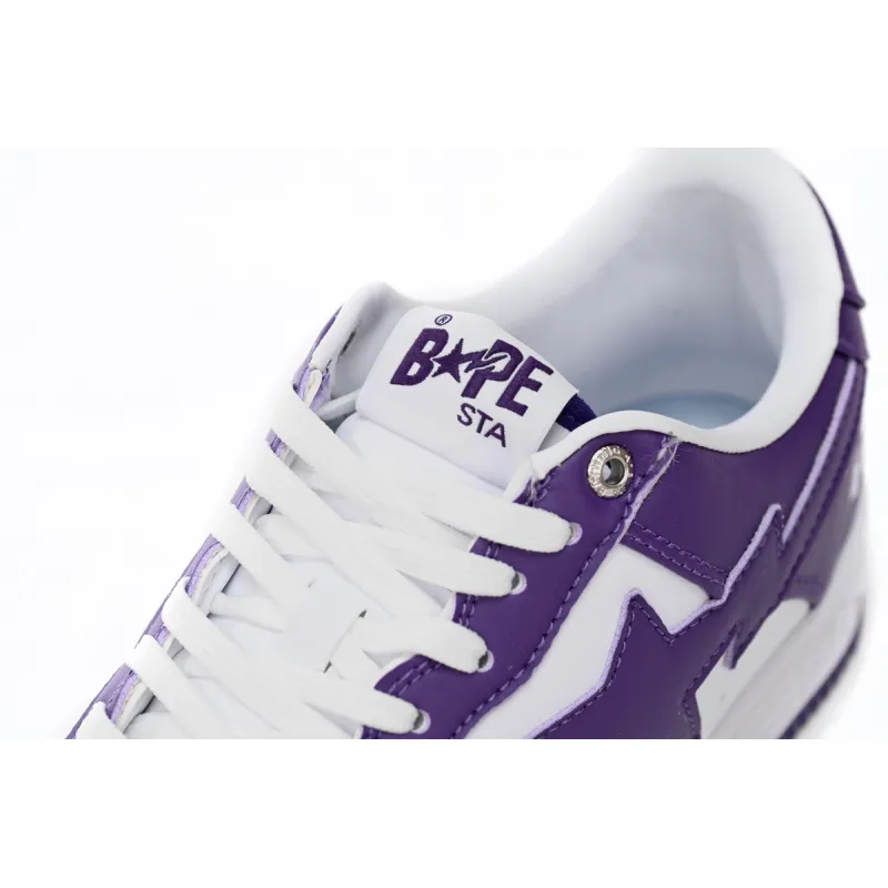 Zafa Wear  A Bathing Ape Bape Sta Low White Purple