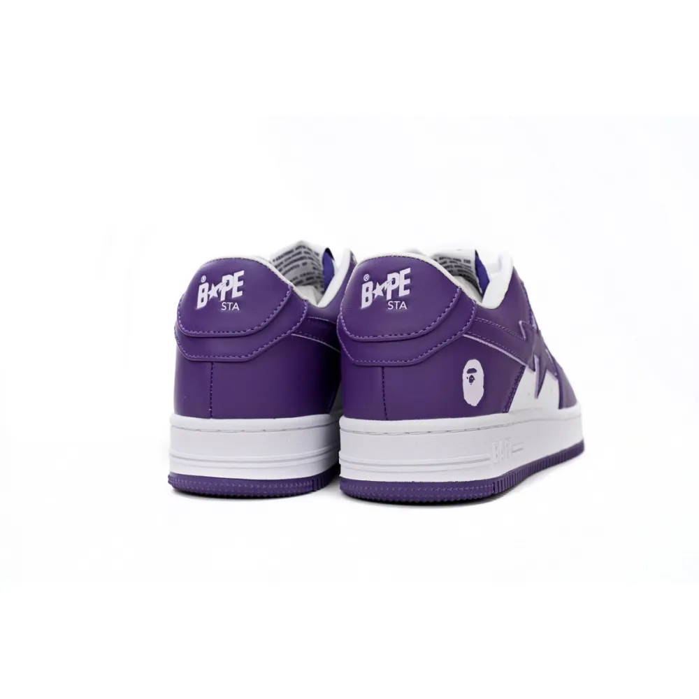 Zafa Wear  A Bathing Ape Bape Sta Low White Purple