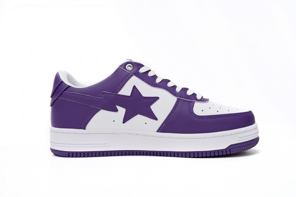 Zafa Wear  A Bathing Ape Bape Sta Low White Purple