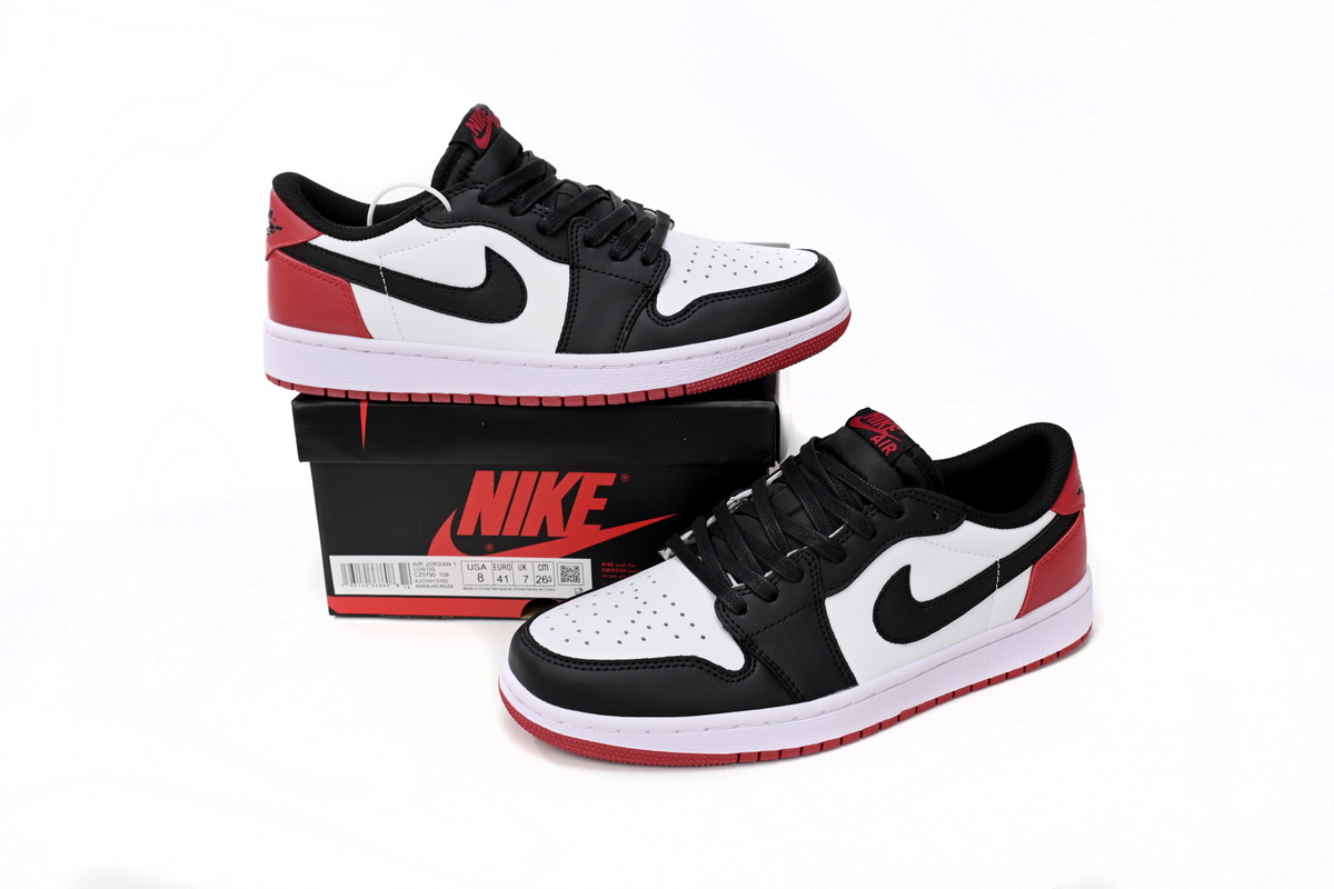     Jordan 1 Retro Low OG Black Toe