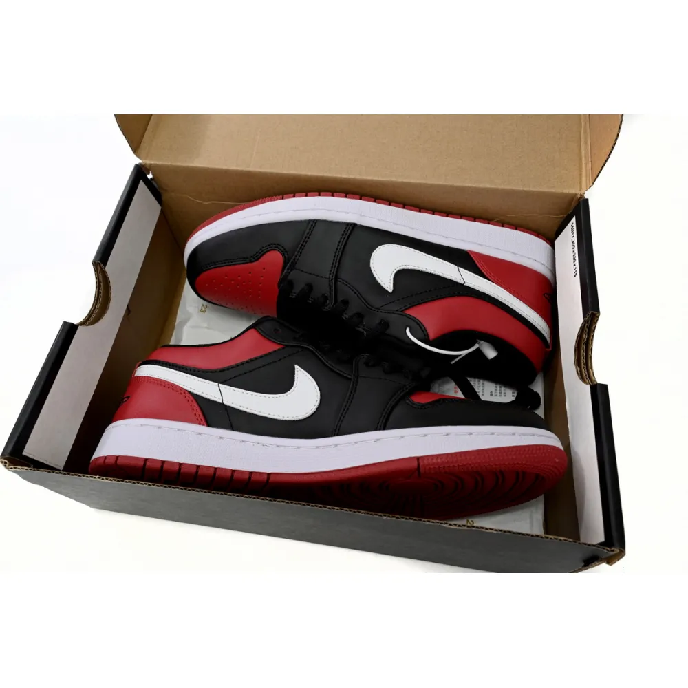 Pkgod Air Jordan 1 Low Retro Black Red