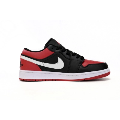 Pkgod Air Jordan 1 Low Retro Black Red 02