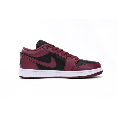 Pkgod Air Jordan 1 Low Black Dark Beetroot 02