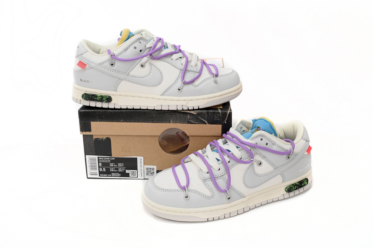    Pkgod Nike Dunk Low Off-White Lot 47