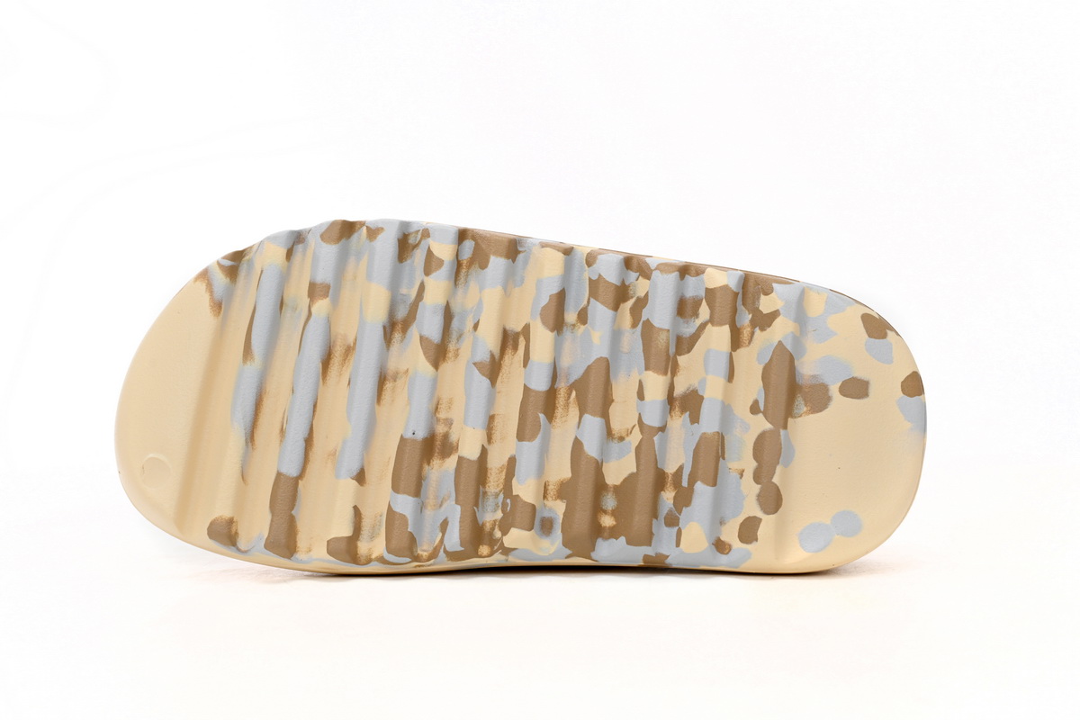    Pkgod adidas Yeezy Slide Enflame Oil Painting White Yellow