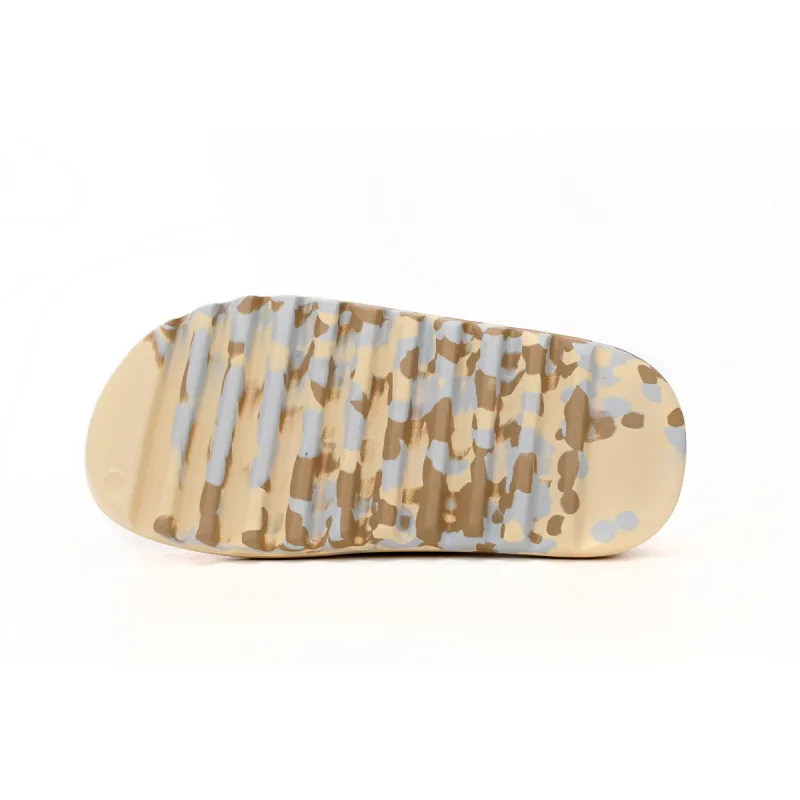 Pkgod adidas Yeezy Slide Enflame Oil Painting White Yellow