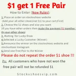$1 Get 1 Free Pair Shoes & Stockxshoes Mother's Day Sale