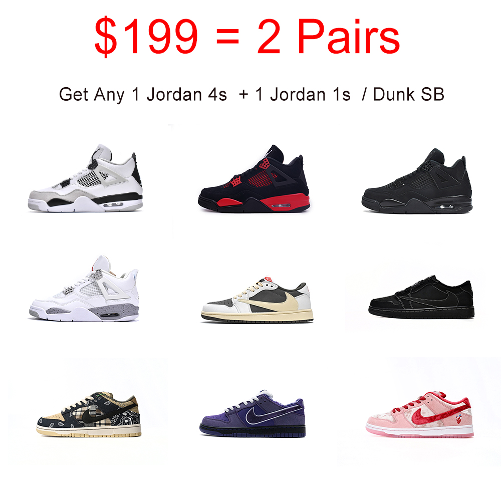 {Hot Sale Combination}Top Quality Pkgod Air Jordan 4s & Dunk Low&Jordan ...
