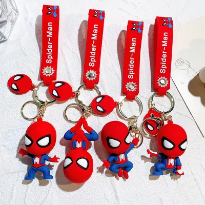 Spider Man Keychain Superhero Silicone Pendant (Free Shipping) 01