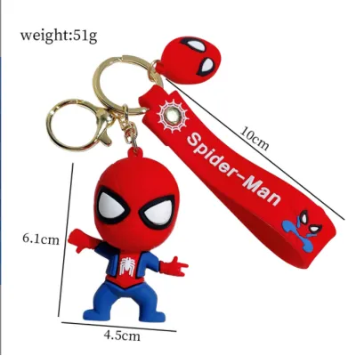 Spider Man Keychain Superhero Silicone Pendant (Free Shipping) 02