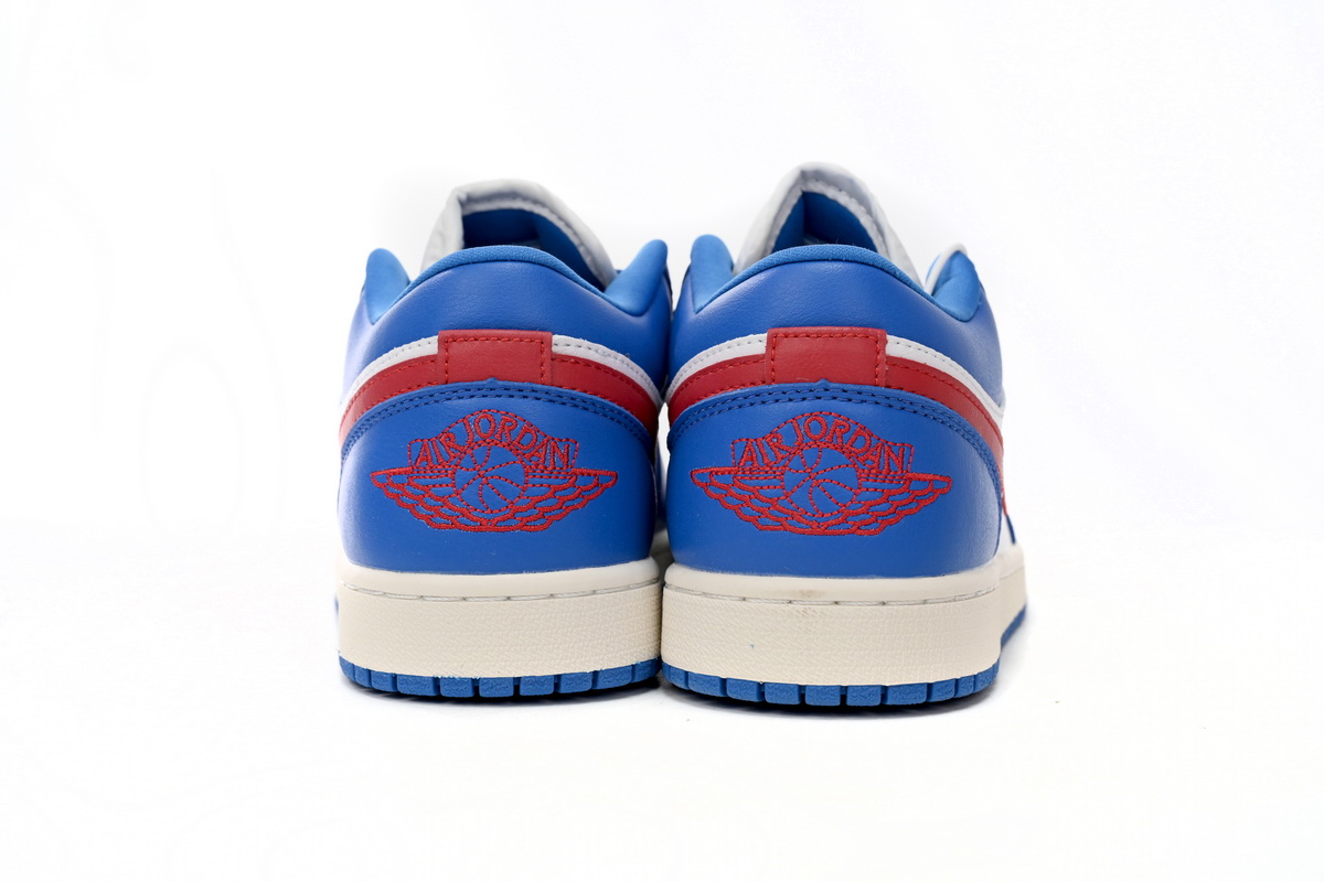    Stockxshoes Special Sale &Air Jordan 1 Low Sport Blue Gym Red