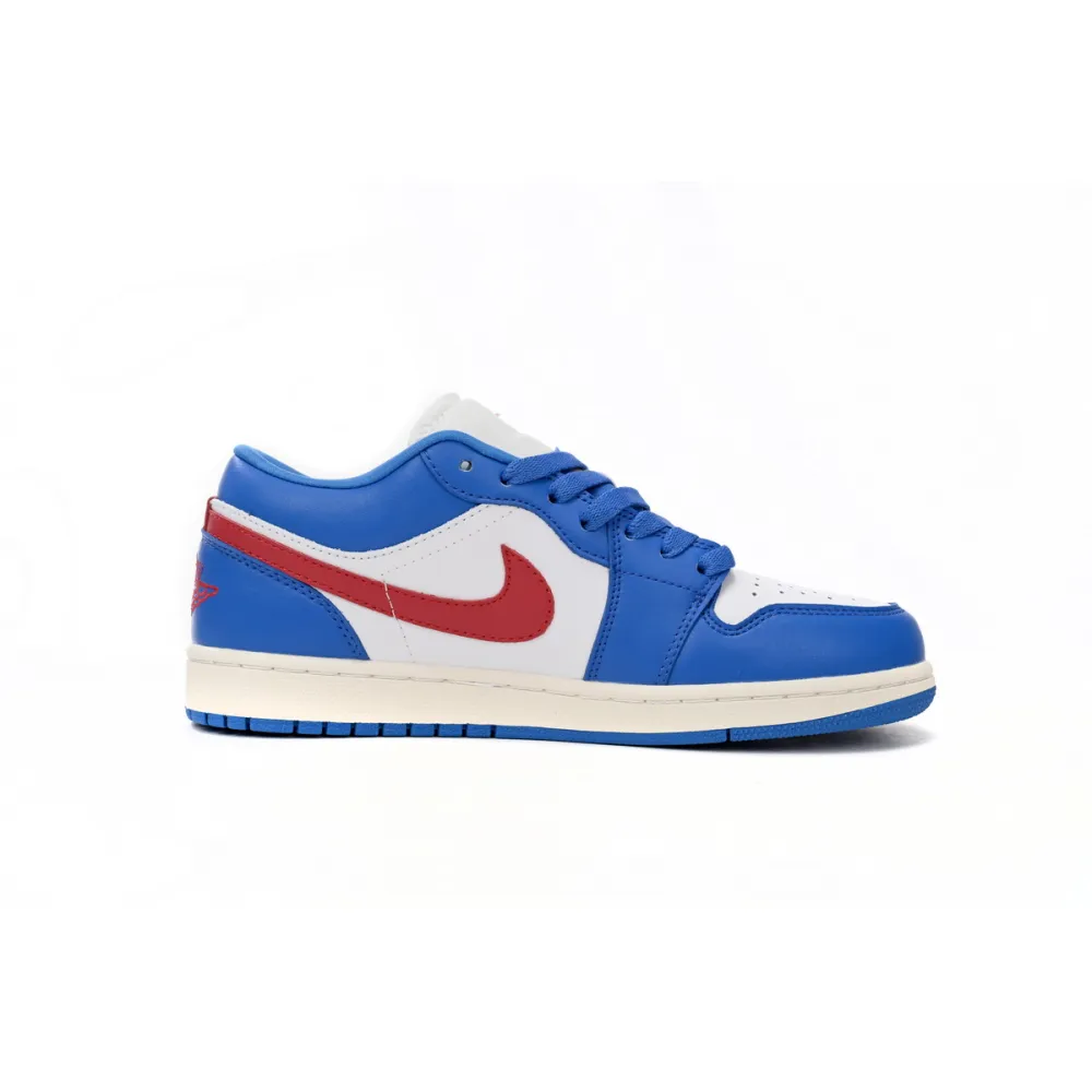 Stockxshoes Special Sale &Air Jordan 1 Low Sport Blue Gym Red