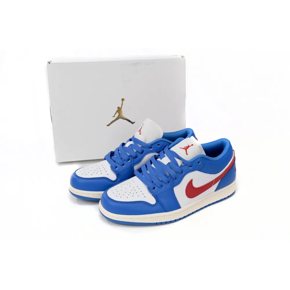 Stockxshoes Special Sale &Air Jordan 1 Low Sport Blue Gym Red