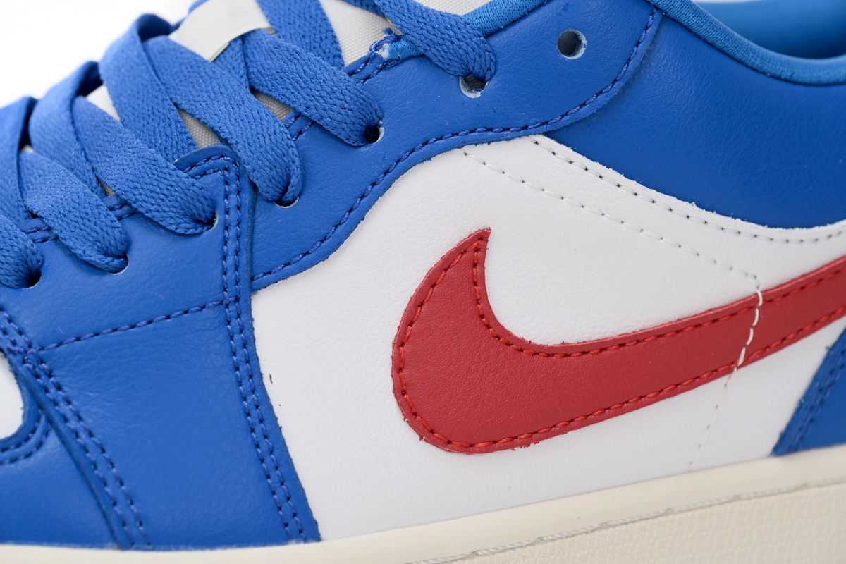   Stockxshoes Special Sale &Air Jordan 1 Low Sport Blue Gym Red