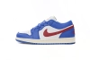    Stockxshoes Special Sale &Air Jordan 1 Low Sport Blue Gym Red