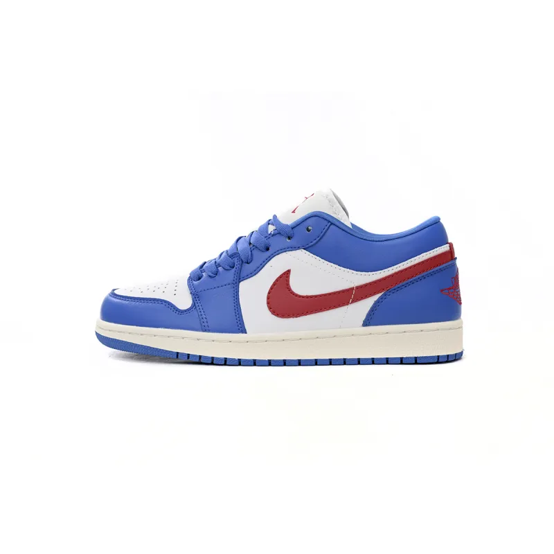 Jordan 1 Low Sport Blue Gym Red DCO774-416