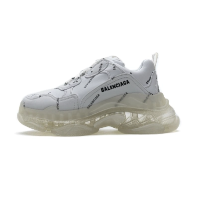 Zafa Wear  Balenciaga Triple S Letter White 01