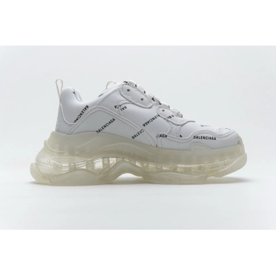Zafa Wear  Balenciaga Triple S Letter White 02