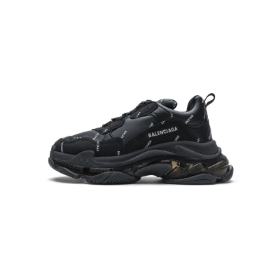 Zafa Wear Balenciaga Triple S Black Logo (W) 01