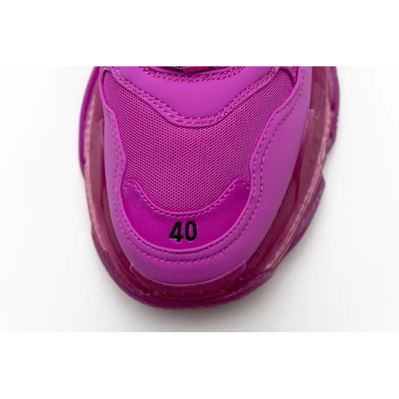  Pkgod   Balenciaga Triple S Plum Red