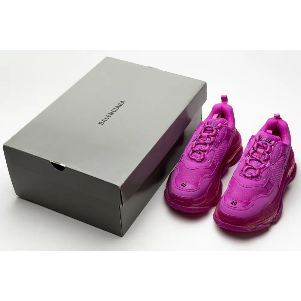  Pkgod   Balenciaga Triple S Plum Red