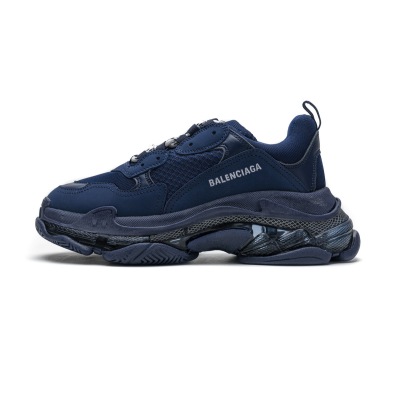  Pkgod  Balenciaga Triple S Dark Blue 01