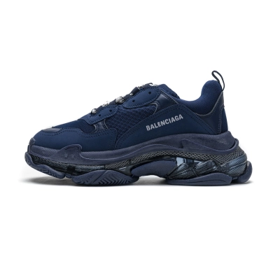  Pkgod  Balenciaga Triple S Dark Blue 01