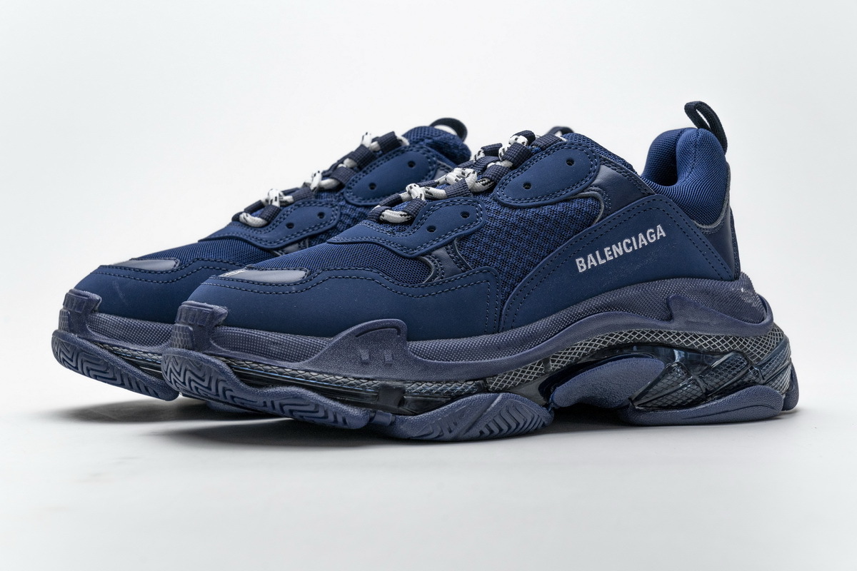  Pkgod  Balenciaga Triple S Dark Blue