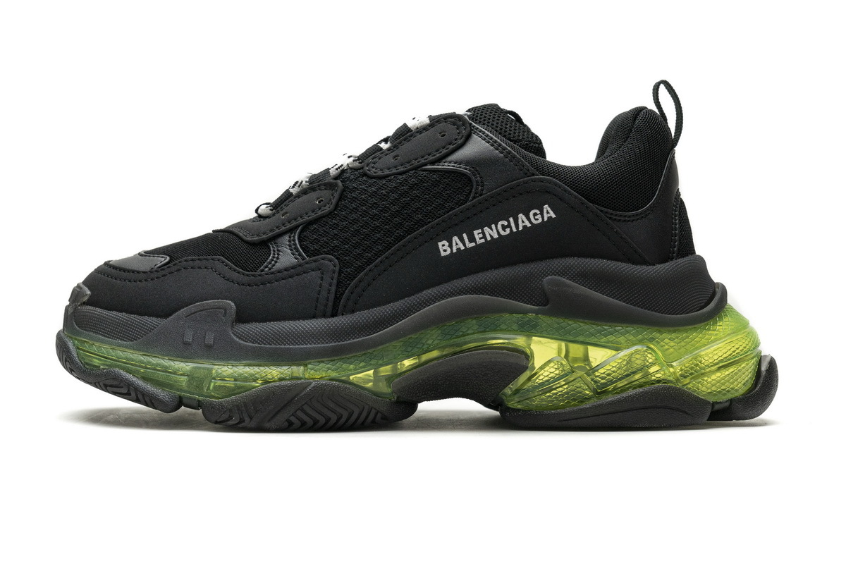      Balenciaga Triple S Black Green