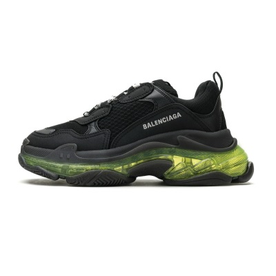  Pkgod Balenciaga Triple S Black Green 01