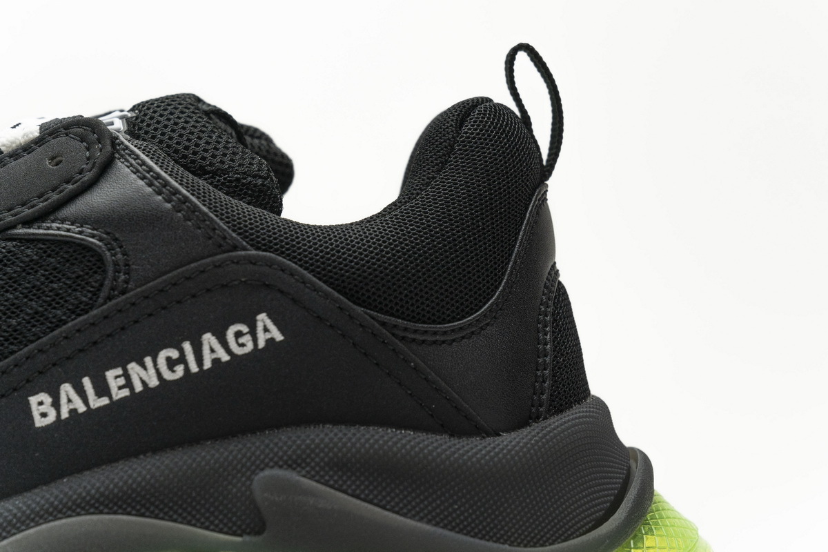      Balenciaga Triple S Black Green