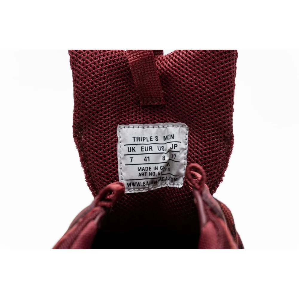  Pkgod Balenciaga Triple S Red Wine