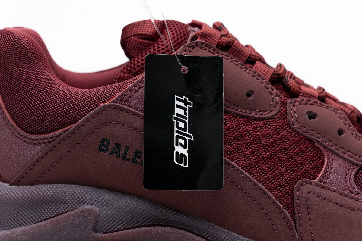      Balenciaga Triple S Red Wine