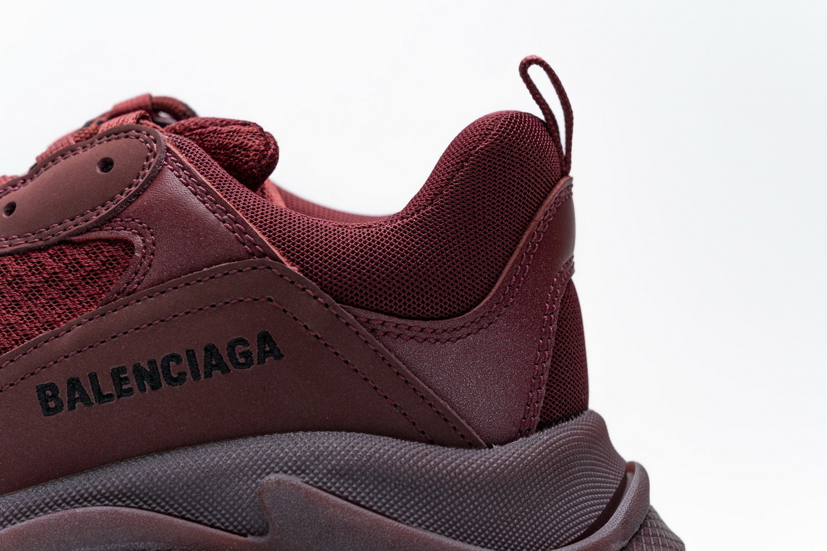      Balenciaga Triple S Red Wine