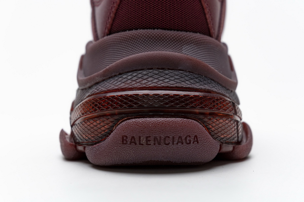      Balenciaga Triple S Red Wine