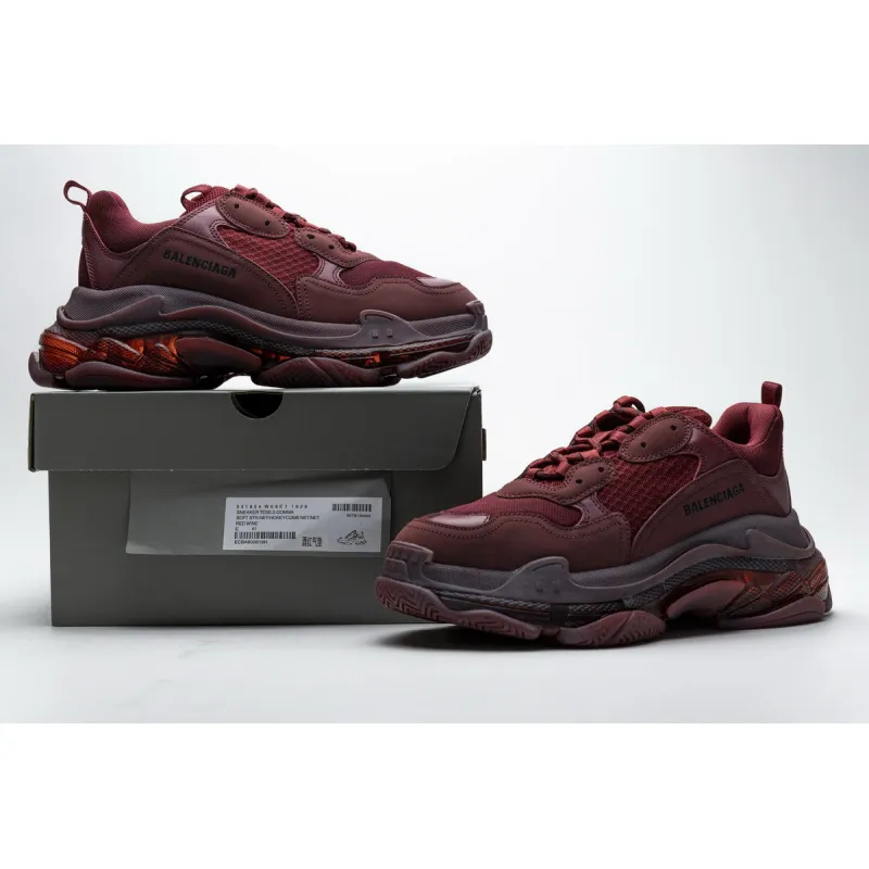  Pkgod Balenciaga Triple S Red Wine