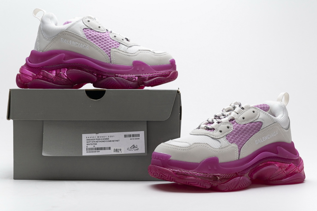    Pkgod Balenciaga Triple S White Pink