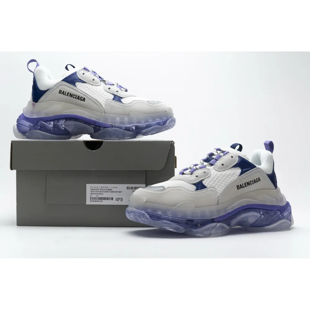  Pkgod Balenciaga Triple S White Purple