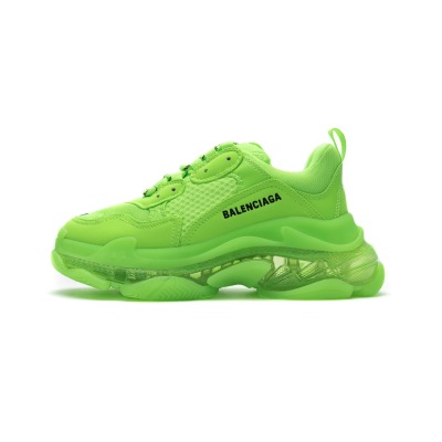 Pkgod  Balenciaga Triple S Fluorescent Green 01