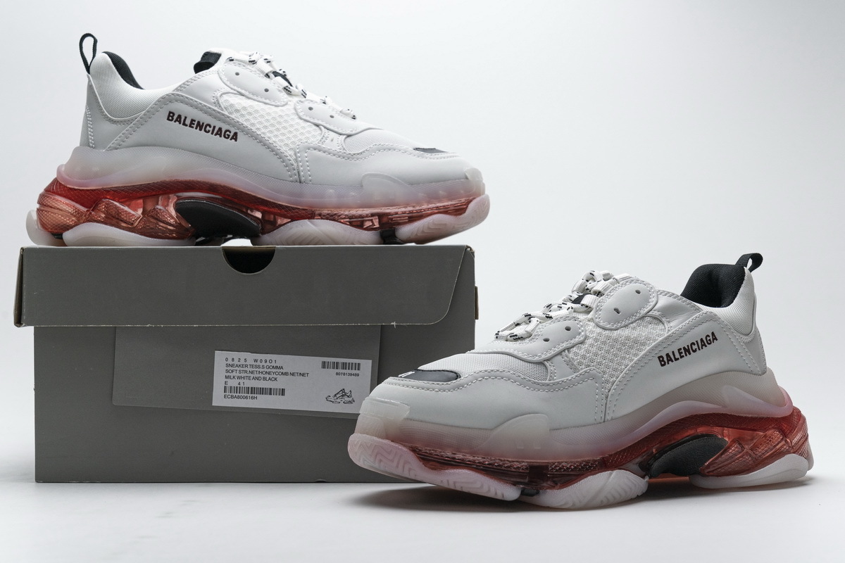      Balenciaga Triple S Milk White Black