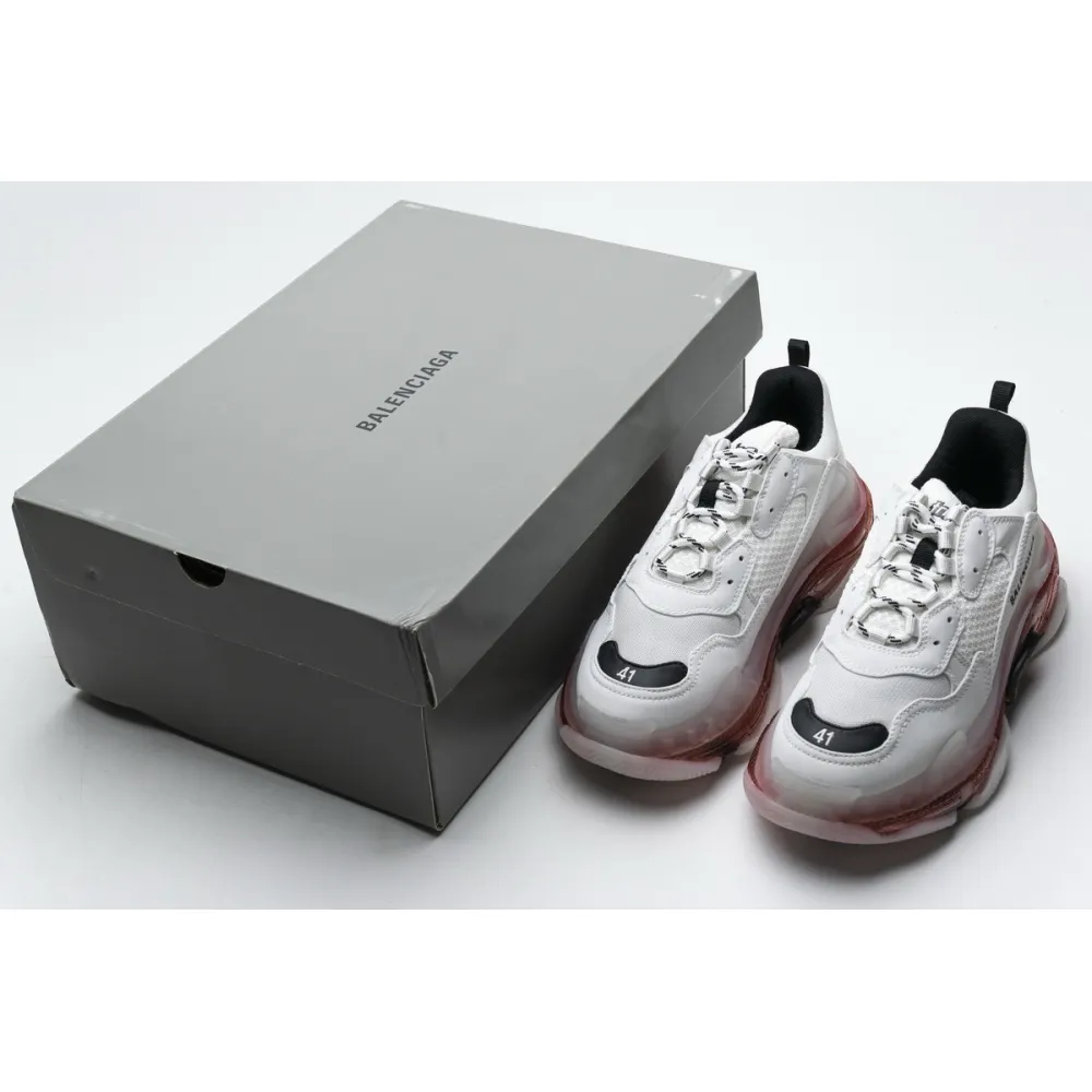 Pkgod  Balenciaga Triple S Milk White Black