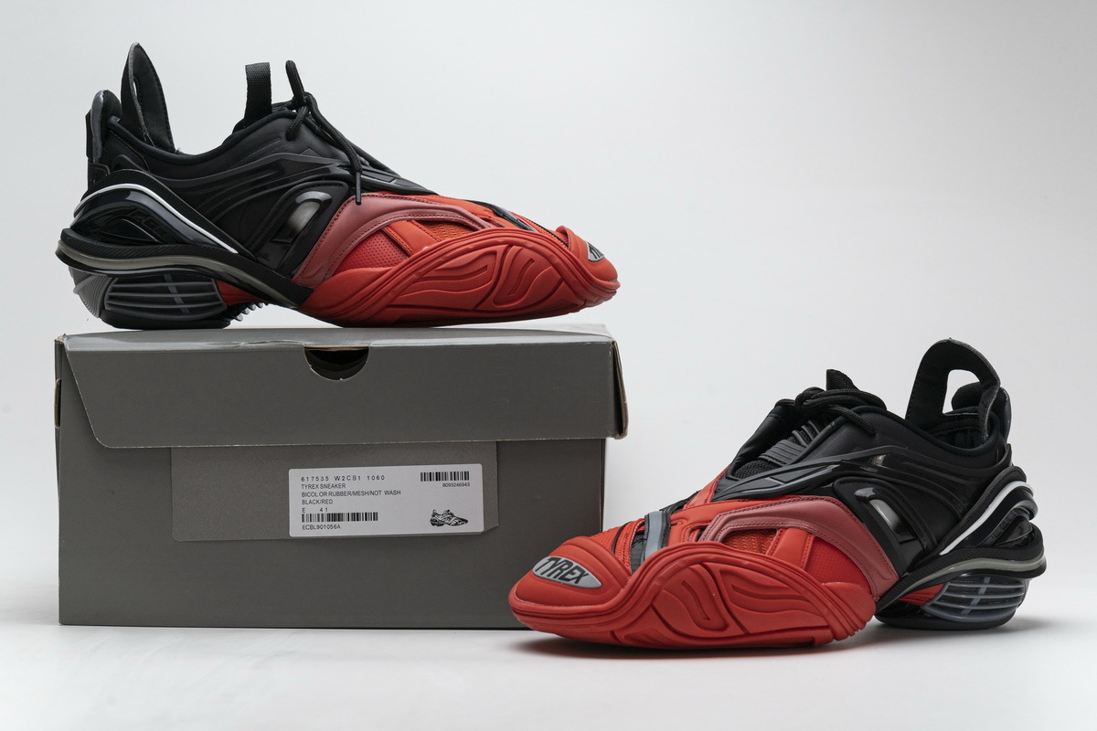 Zafa Wear Balenciaga Tyrex 5.0 Sneaker Black Red