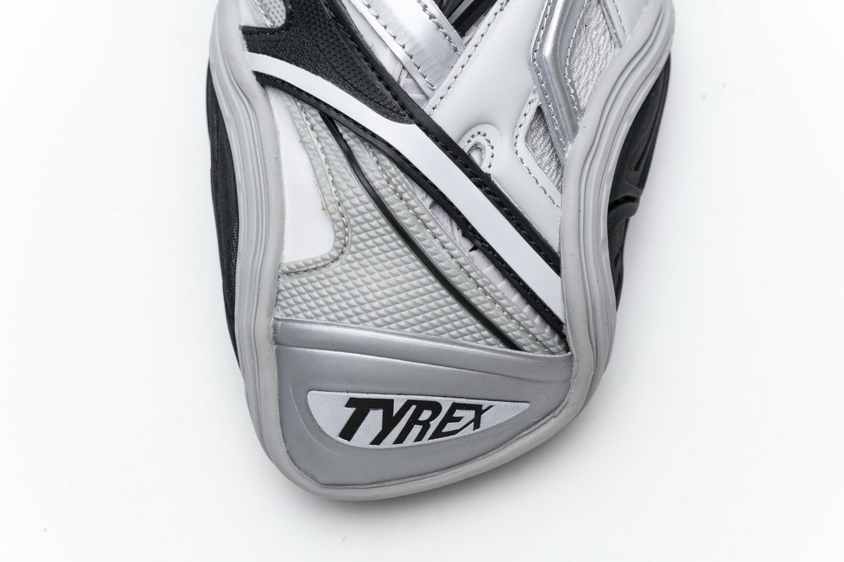 Zafa Wear  Balenciaga Tyrex 5.0 Sneaker Black Silver