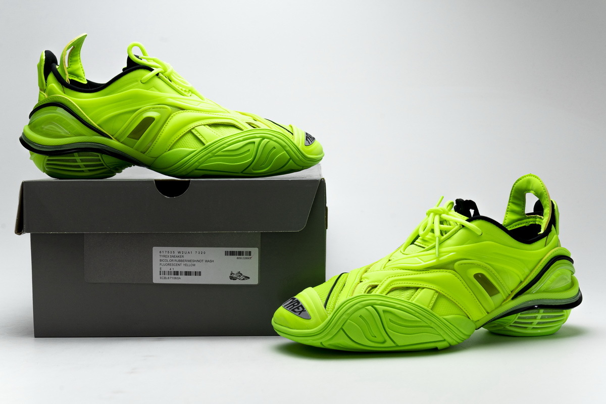 Zafa Wear Balenciaga Tyrex 5.0 Sneaker Fluoscresent Yellow