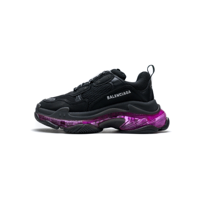 Pkgod Balenciaga Triple S Black Plum Red 01