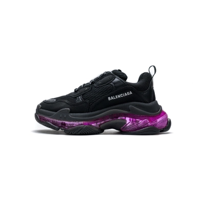 Pkgod Balenciaga Triple S Black Plum Red 01