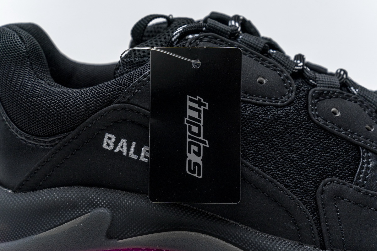     Balenciaga Triple S Black Plum Red
