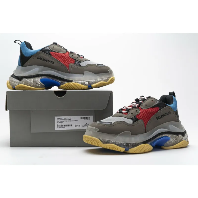 Pkgod Balenciaga Triple S Blue Red